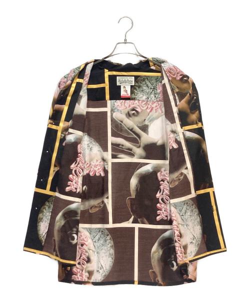 WACKO MARIA（ワコマリア）WACKO MARIA (ワコマリア) WACKO MARIA 凶器の桜 HAWAIIAN SHIRT ブラック×イエロー サイズ:Lの古着・服飾アイテム