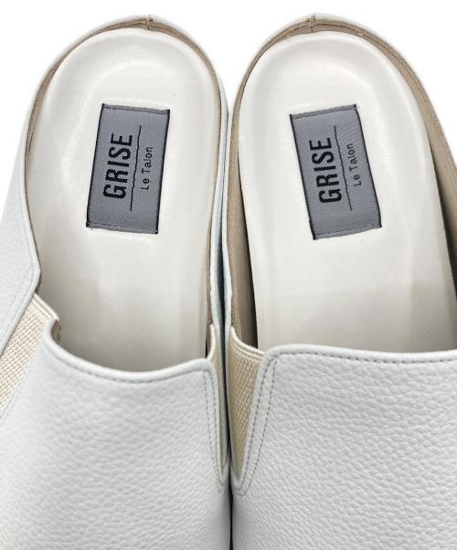 Le Talon GRISE（ル タロン グリーズ）Le Talon GRISE (ル タロン グリーズ) Le Talon GRISE スリッポン ホワイト サイズ:Lの古着・服飾アイテム