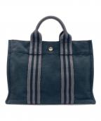 HERMESエルメス）の古着「HERMES フールトゥ PM トートバッグ」｜ブラック×グレー