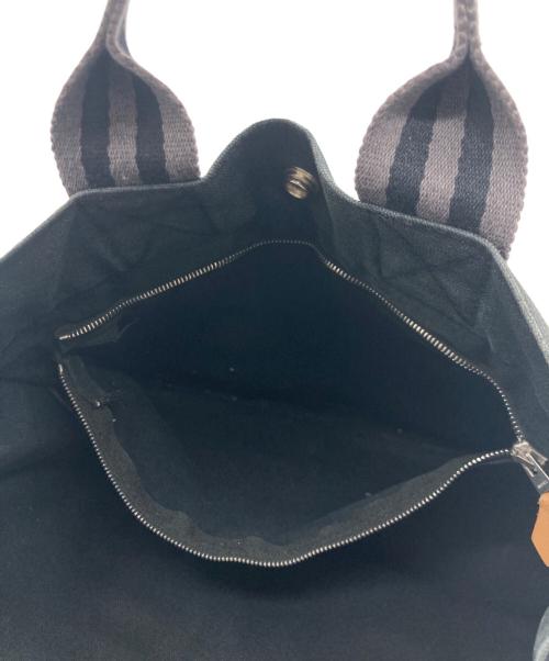 HERMES（エルメス）HERMES (エルメス) HERMES フールトゥ PM トートバッグ ブラック×グレーの古着・服飾アイテム