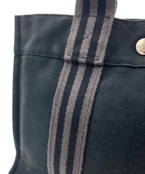 HERMES（エルメス）HERMES (エルメス) HERMES フールトゥ PM トートバッグ ブラック×グレーの古着・服飾アイテム