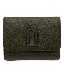 FURLA（フルラ）の古着「FURLA DAFNE 3つ折り財布」｜オリーブ