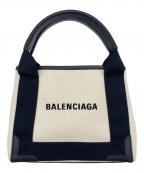 BALENCIAGAバレンシアガ）の古着「BALENCIAGA NAVY カバ XS」｜ベージュ×ブラック