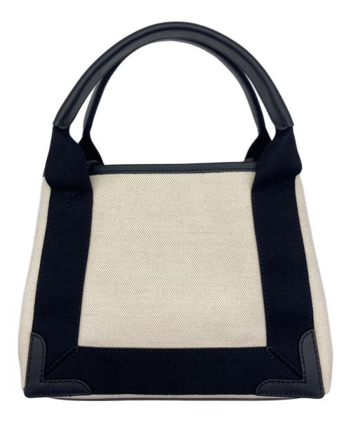 BALENCIAGA（バレンシアガ）BALENCIAGA (バレンシアガ) BALENCIAGA NAVY カバ XS ベージュ×ブラックの古着・服飾アイテム