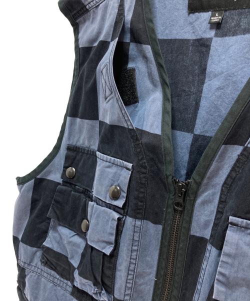 stussy（ステューシー）stussy (ステューシー) stussy ユーティリティベスト ブルー×ネイビー サイズ:Lの古着・服飾アイテム