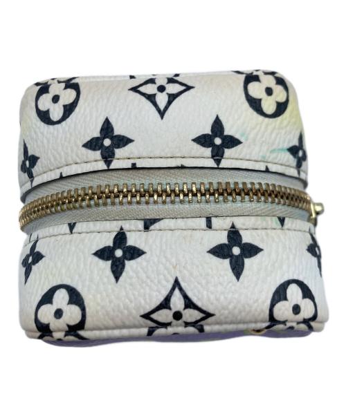 LOUIS VUITTON（ルイ ヴィトン）LOUIS VUITTON (ルイ ヴィトン) ポーチ ポルトモネ・キューブ ホワイト×パープルの古着・服飾アイテム