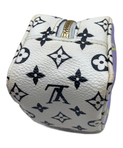 LOUIS VUITTON（ルイ ヴィトン）LOUIS VUITTON (ルイ ヴィトン) ポーチ ポルトモネ・キューブ ホワイト×パープルの古着・服飾アイテム