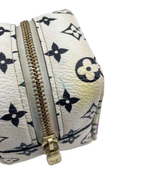 LOUIS VUITTON（ルイ ヴィトン）LOUIS VUITTON (ルイ ヴィトン) ポーチ ポルトモネ・キューブ ホワイト×パープルの古着・服飾アイテム