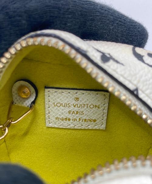 LOUIS VUITTON（ルイ ヴィトン）LOUIS VUITTON (ルイ ヴィトン) ポーチ ポルトモネ・キューブ ホワイト×パープルの古着・服飾アイテム
