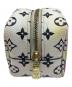 LOUIS VUITTON (ルイ ヴィトン) ポーチ ポルトモネ・キューブ ホワイト×パープル：10000円