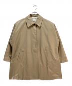 Spick and Spanスピック＆スパン）の古着「Spick and Span （スピック&スパン）T/Cギャバステンカラーハーフコート」｜ベージュ