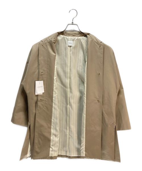 Spick and Span（スピック＆スパン）Spick and Span (スピック＆スパン) Spick and Span （スピック&スパン）T/Cギャバステンカラーハーフコート ベージュ サイズ:36 未使用品の古着・服飾アイテム