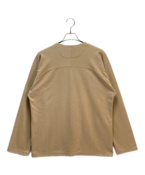 CURLY&Co.（カーリー）CURLY&Co. (カーリー) DOUBLE KNIT SNAP-BUTTON CARDIGAN ベージュ サイズ:1の古着・服飾アイテム