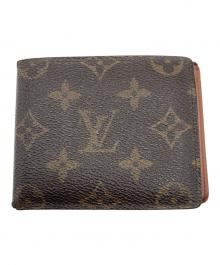 LOUIS VUITTON（ルイ ヴィトン）の古着「2つ折り札入れ　ポルトビエ 9 カルトクレディ」｜ブラウン