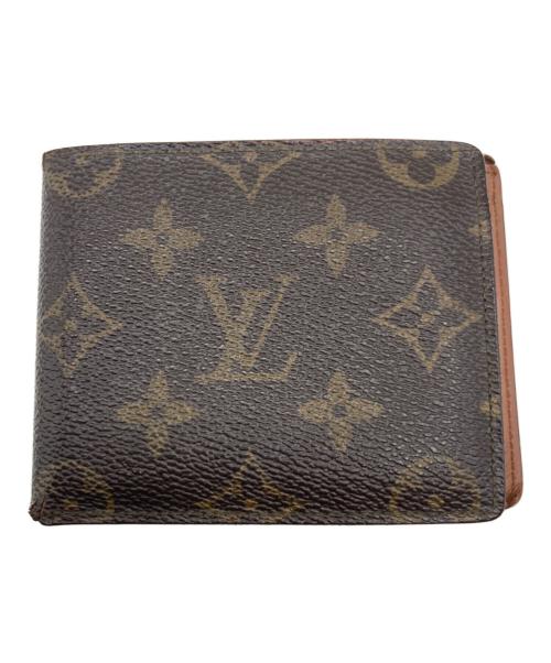 LOUIS VUITTON（ルイ ヴィトン）LOUIS VUITTON (ルイ ヴィトン) 2つ折り札入れ　ポルトビエ 9 カルトクレディ ブラウンの古着・服飾アイテム