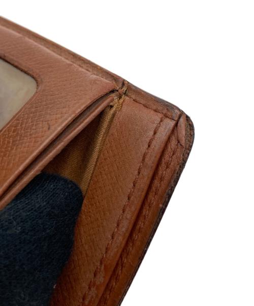 LOUIS VUITTON（ルイ ヴィトン）LOUIS VUITTON (ルイ ヴィトン) 2つ折り札入れ　ポルトビエ 9 カルトクレディ ブラウンの古着・服飾アイテム