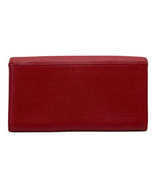 LONGCHAMP（ロンシャン）LONGCHAMP (ロンシャン) LONGCHAMP 二つ折り 長財布 レッドの古着・服飾アイテム