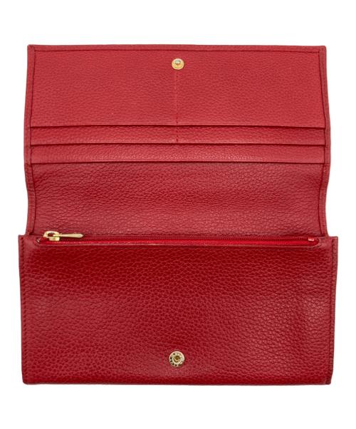 LONGCHAMP（ロンシャン）LONGCHAMP (ロンシャン) LONGCHAMP 二つ折り 長財布 レッドの古着・服飾アイテム