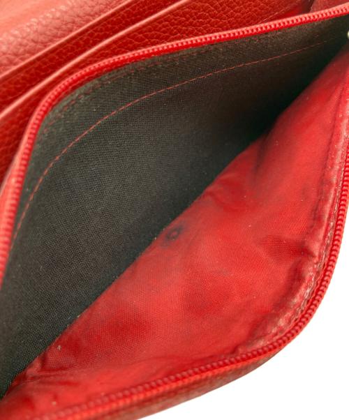 LONGCHAMP（ロンシャン）LONGCHAMP (ロンシャン) LONGCHAMP 二つ折り 長財布 レッドの古着・服飾アイテム