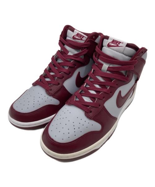 NIKE（ナイキ）NIKE (ナイキ) DUNK HI RETRO ワインレッド×グレー サイズ:26.5の古着・服飾アイテム
