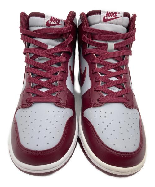 NIKE（ナイキ）NIKE (ナイキ) DUNK HI RETRO ワインレッド×グレー サイズ:26.5の古着・服飾アイテム