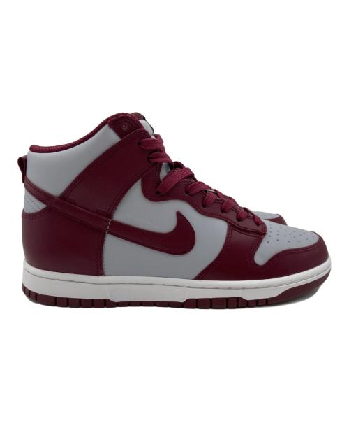 NIKE（ナイキ）NIKE (ナイキ) DUNK HI RETRO ワインレッド×グレー サイズ:26.5の古着・服飾アイテム