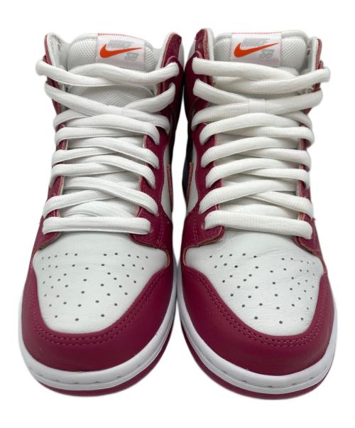 NIKE SB（ナイキエスビー）NIKE SB (ナイキエスビー) NIKE SB Dunk High Pro Orange Label ホワイト×レッド サイズ:26.5の古着・服飾アイテム