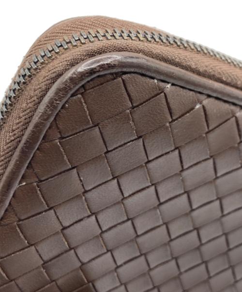 BOTTEGA VENETA（ボッテガベネタ）BOTTEGA VENETA (ボッテガベネタ) イントレチャート長財布 ブラウンの古着・服飾アイテム