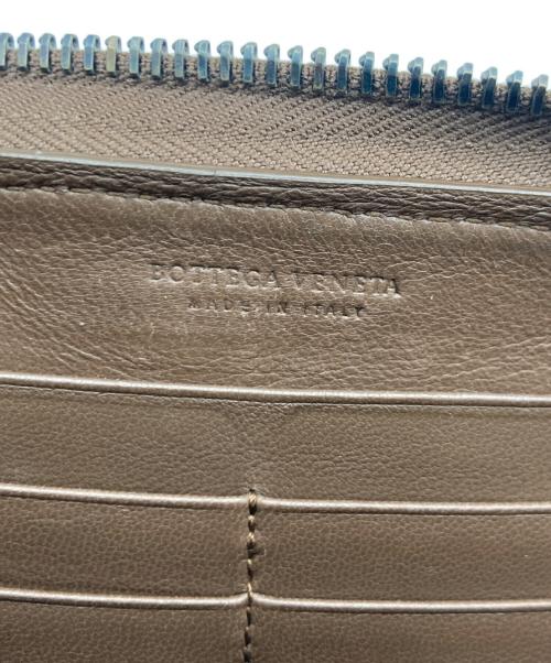 BOTTEGA VENETA（ボッテガベネタ）BOTTEGA VENETA (ボッテガベネタ) イントレチャート長財布 ブラウンの古着・服飾アイテム
