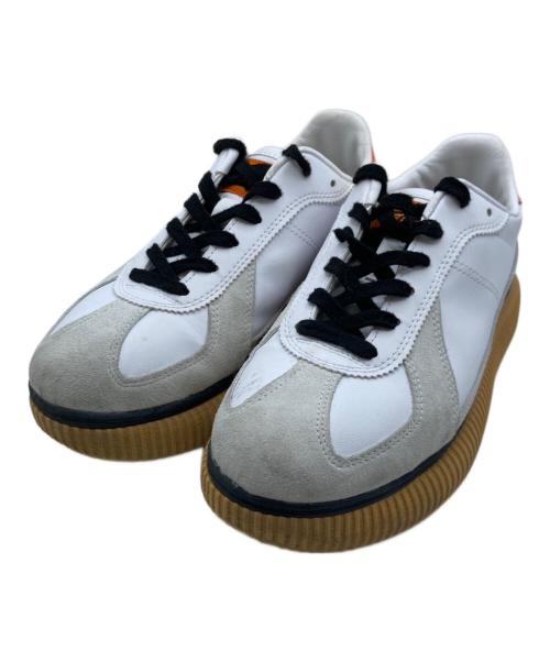 Onitsuka Tiger（オニツカタイガー）Onitsuka Tiger (オニツカタイガー) DELECITY ホワイト×ブラウン サイズ:24.5cmの古着・服飾アイテム