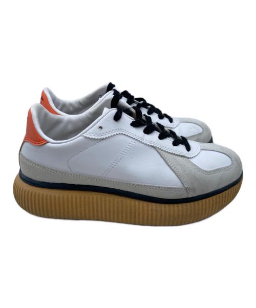Onitsuka Tiger（オニツカタイガー）Onitsuka Tiger (オニツカタイガー) DELECITY ホワイト×ブラウン サイズ:24.5cmの古着・服飾アイテム