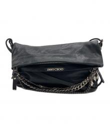 JIMMY CHOO（ジミーチュウ）の古着「JIMMY CHOO（ジミーチュウ）バイカーチェーンショルダーバッグ」｜ブラック