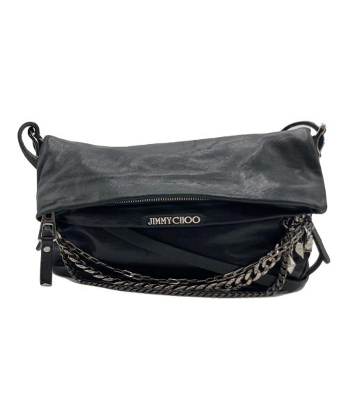 JIMMY CHOO（ジミーチュウ）JIMMY CHOO (ジミーチュウ) JIMMY CHOO（ジミーチュウ）バイカーチェーンショルダーバッグ ブラックの古着・服飾アイテム