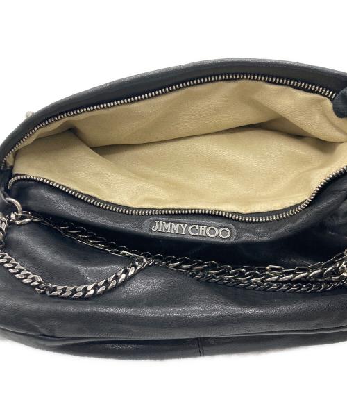 JIMMY CHOO（ジミーチュウ）JIMMY CHOO (ジミーチュウ) JIMMY CHOO（ジミーチュウ）バイカーチェーンショルダーバッグ ブラックの古着・服飾アイテム