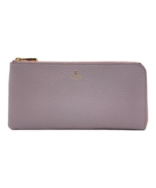 PELLE BORSA（ペレボルサ）PELLE BORSA (ペレボルサ) PELLE BORSA （ベレボルサ）L字長財布 ラベンダーの古着・服飾アイテム