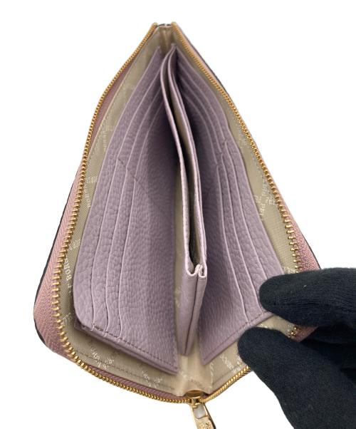 PELLE BORSA（ペレボルサ）PELLE BORSA (ペレボルサ) PELLE BORSA （ベレボルサ）L字長財布 ラベンダーの古着・服飾アイテム