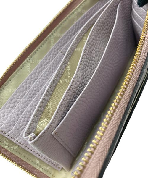 PELLE BORSA（ペレボルサ）PELLE BORSA (ペレボルサ) PELLE BORSA （ベレボルサ）L字長財布 ラベンダーの古着・服飾アイテム