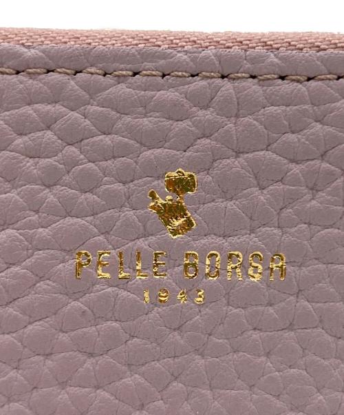 PELLE BORSA（ペレボルサ）PELLE BORSA (ペレボルサ) PELLE BORSA （ベレボルサ）L字長財布 ラベンダーの古着・服飾アイテム
