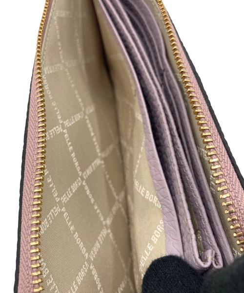 PELLE BORSA（ペレボルサ）PELLE BORSA (ペレボルサ) PELLE BORSA （ベレボルサ）L字長財布 ラベンダーの古着・服飾アイテム