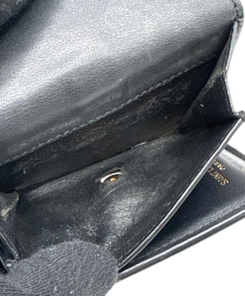 Saint Laurent Paris（サンローランパリ）Saint Laurent Paris (サンローランパリ) 3つ折り財布 ブラックの古着・服飾アイテム