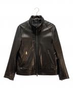 BURBERRY BLACK LABELバーバリーブラックレーベル）の古着「ライナー付きライダースジャケット」｜ブラック