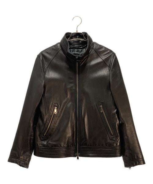 BURBERRY BLACK LABEL（バーバリーブラックレーベル）BURBERRY BLACK LABEL (バーバリーブラックレーベル) ライナー付きライダースジャケット ブラック サイズ:LLの古着・服飾アイテム