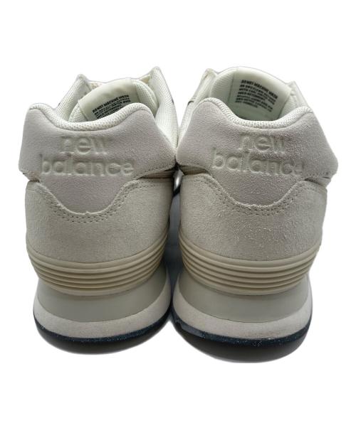 NEW BALANCE（ニューバランス）NEW BALANCE (ニューバランス) スニーカーU574OF2 ホワイト×ライトグレー サイズ:27の古着・服飾アイテム
