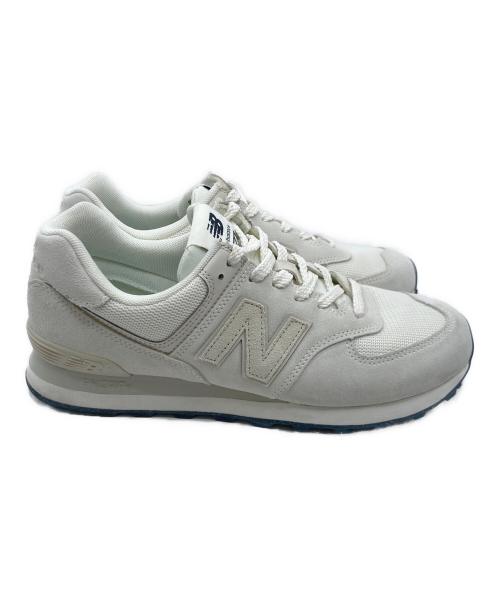 NEW BALANCE（ニューバランス）NEW BALANCE (ニューバランス) スニーカーU574OF2 ホワイト×ライトグレー サイズ:27の古着・服飾アイテム