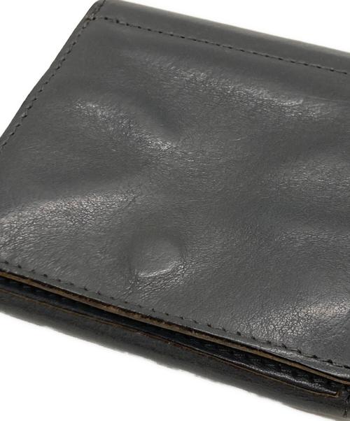 IL BISONTE（イル ビゾンテ）IL BISONTE (イル ビゾンテ) IL BISONTE レザースクエアウォレット グレーの古着・服飾アイテム