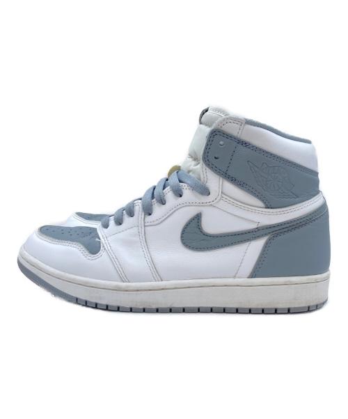 NIKE（ナイキ）NIKE (ナイキ) AIR JORDAN 1 RETRO HIGH OG グレー×ホワイト サイズ:US 9.5の古着・服飾アイテム
