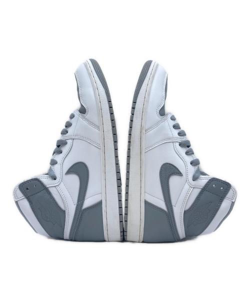 NIKE（ナイキ）NIKE (ナイキ) AIR JORDAN 1 RETRO HIGH OG グレー×ホワイト サイズ:US 9.5の古着・服飾アイテム