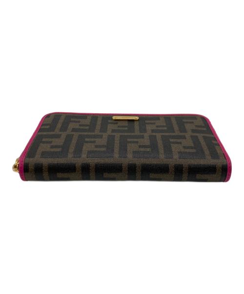 FENDI（フェンディ）FENDI (フェンディ) FENDI 長財布 ブラウン×ピンクの古着・服飾アイテム