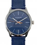 COACHコーチ）の古着「COACH 腕時計」｜ネイビー