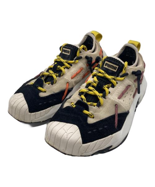 PUMA（プーマ）PUMA (プーマ) Plexus ベージュ×イエロー サイズ:23.5の古着・服飾アイテム